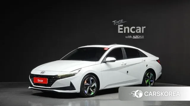 Hyundai Avante (CN7) 2021 Белый из Кореи