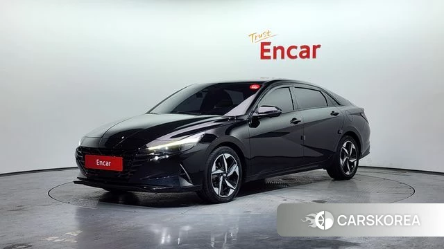 Hyundai Avante Hybrid (CN7) 2020 Черный из Кореи