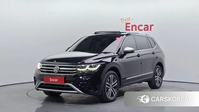 Volkswagen Tiguan Allspace 2022 Черный из Кореи