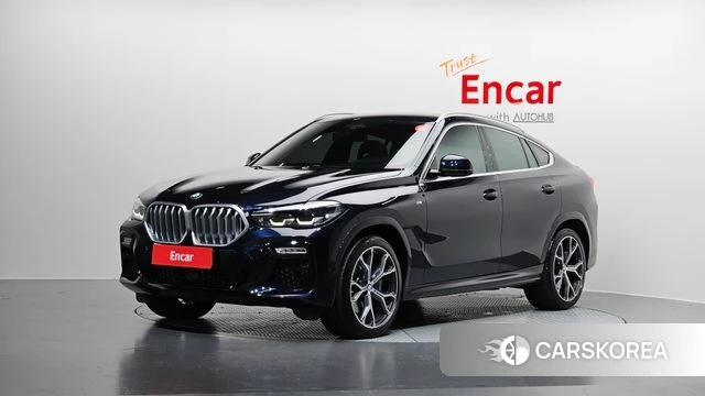 BMW X6 (G06) 2021 Черный из Кореи