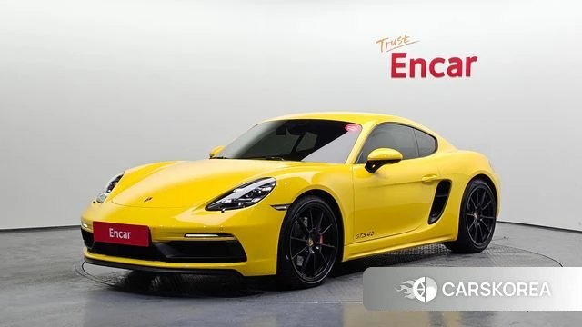 Porsche 718 Cayman 2021 Желтый из Кореи