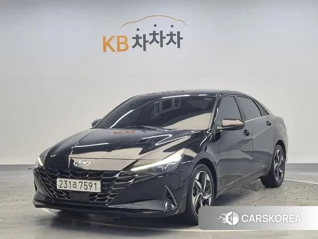 Hyundai Avante (CN7) 2020 Черный из Кореи