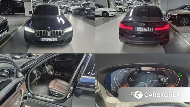 BMW 5 Series (G30) 2022 Черный из Кореи