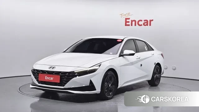 Hyundai Avante Hybrid (CN7) 2022 Белый из Кореи