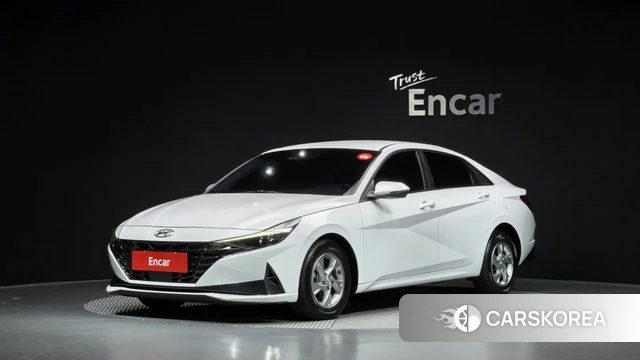 Hyundai Avante (CN7) 2021 Белый из Кореи