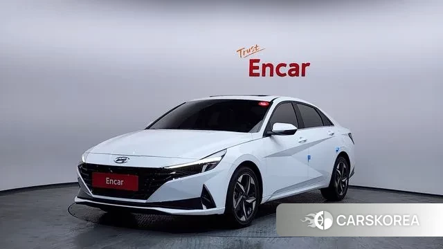 Hyundai Avante (CN7) 2023 Белый из Кореи