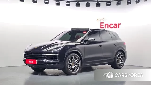 Porsche Cayenne (PO536) 2021 Черный из Кореи