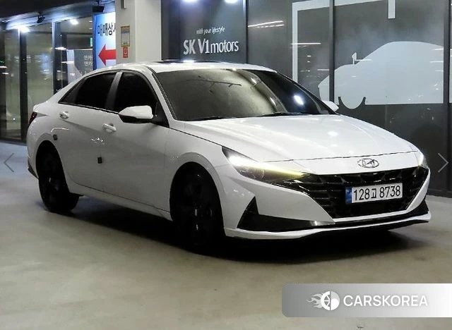Hyundai Avante (CN7) 2022 Белый из Кореи