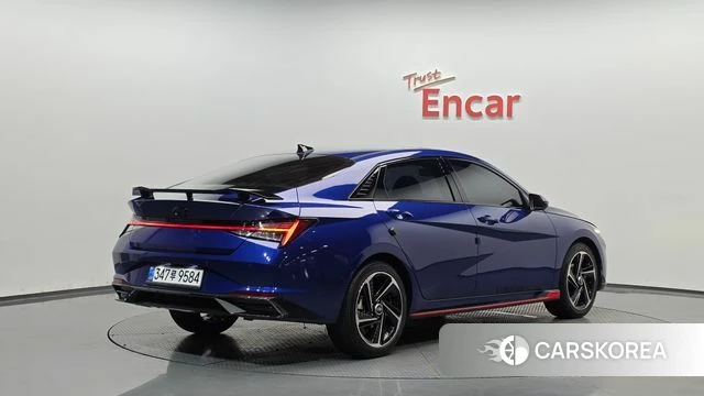 Hyundai Avante (CN7) 2021 Синий из Кореи