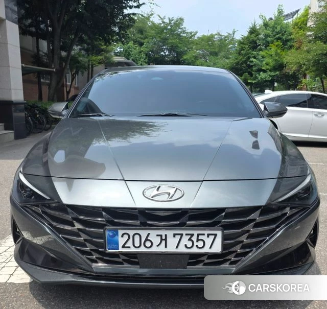 Hyundai Avante (CN7) 2021 Серый из Кореи