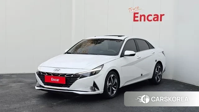 Hyundai Avante (CN7) 2020 Белый из Кореи