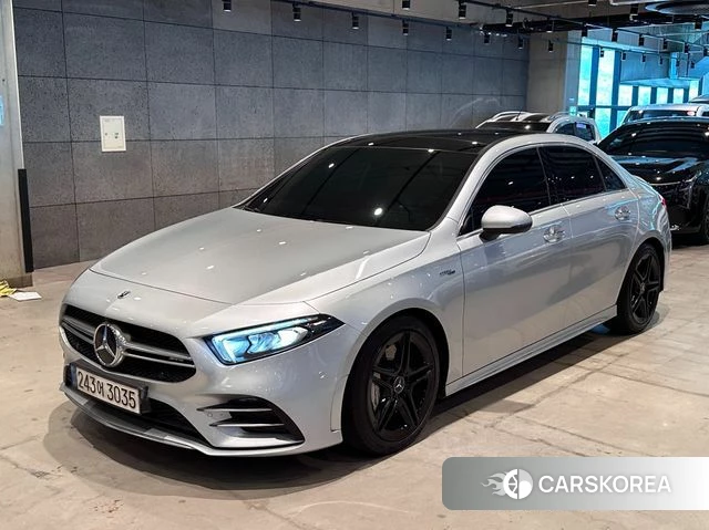 Mercedes-Benz A-Class W177 2021 Серебристо-серый из Кореи