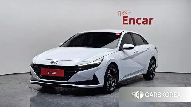 Hyundai Avante (CN7) 2022 Белый из Кореи