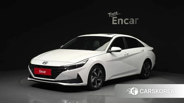 Hyundai Avante (CN7) 2021 Белый из Кореи