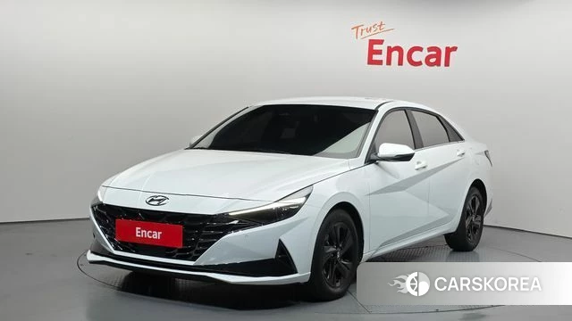 Hyundai Avante (CN7) 2021 Белый из Кореи