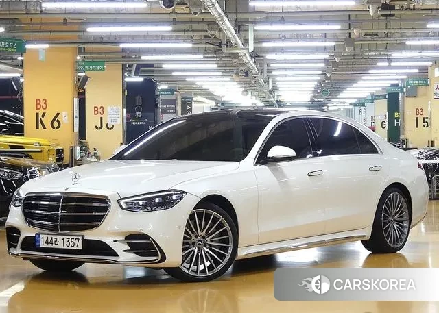 Mercedes-Benz S-Class W223 2023 Белый из Кореи