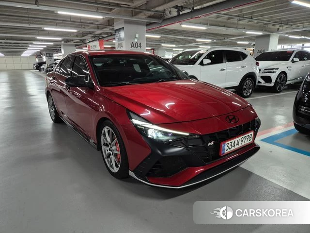 Hyundai Avante (CN7) 2022 Красный из Кореи