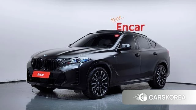 BMW X6 (G06) 2023 Черный из Кореи