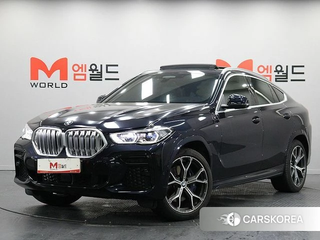 BMW X6 (G06) 2023 Черный из Кореи