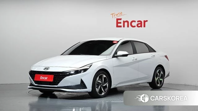 Hyundai Avante Hybrid (CN7) 2022 Белый из Кореи