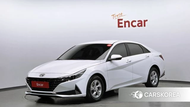 Hyundai Avante (CN7) 2021 Белый из Кореи