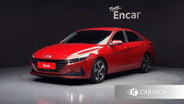 Hyundai Avante (CN7) 2020 Красный из Кореи