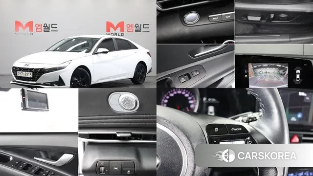 Hyundai Avante (CN7) 2023 Белый из Кореи