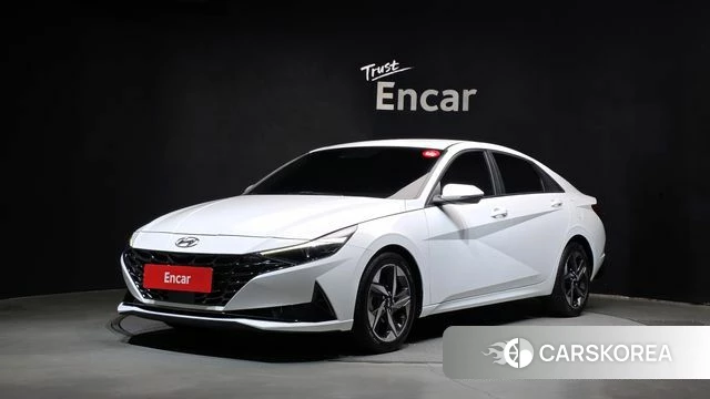 Hyundai Avante (CN7) 2021 Белый из Кореи