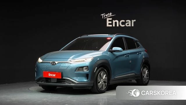 Hyundai Kona Electric 2019 Небесно-голубой из Кореи