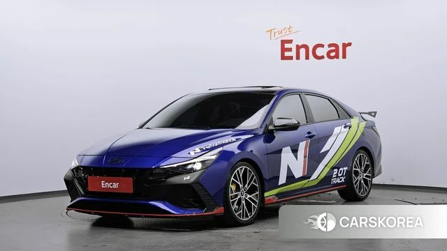 Hyundai Avante (CN7) 2022 Синий из Кореи