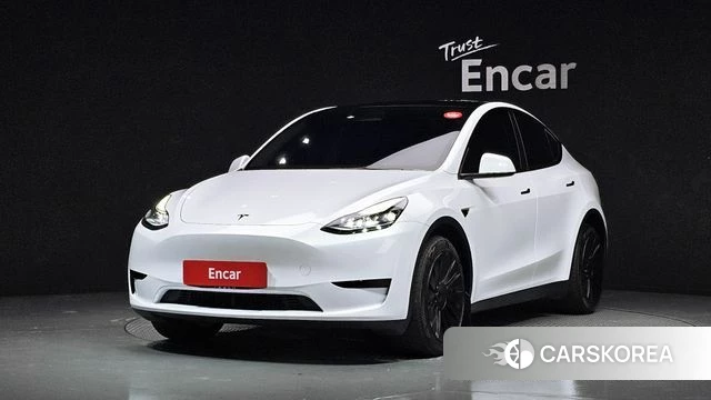 Tesla Model Y 2023 Белый из Кореи