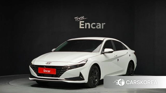 Hyundai Avante (CN7) 2023 Белый из Кореи