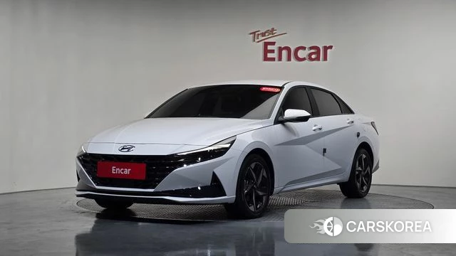 Hyundai Avante (CN7) 2021 Белый из Кореи