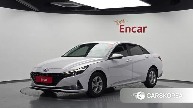 Hyundai Avante (CN7) 2021 Белый из Кореи