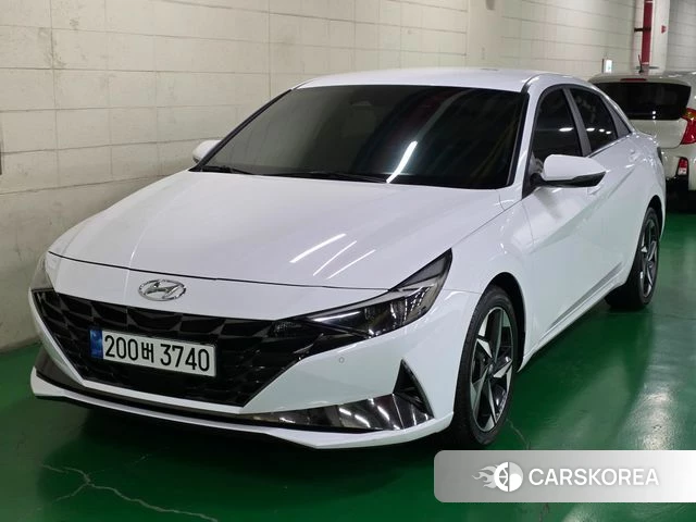 Hyundai Avante (CN7) 2022 Белый из Кореи