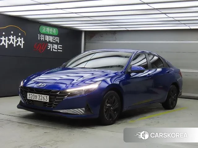 Hyundai Avante Hybrid (CN7) 2021 Синий из Кореи