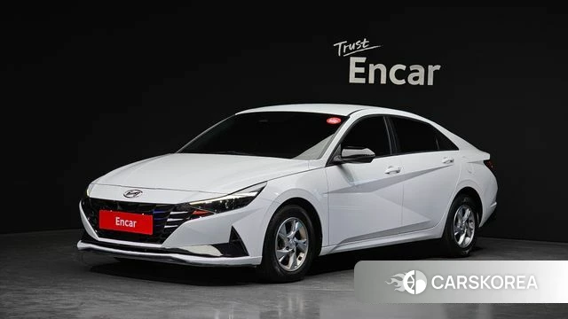 Hyundai Avante (CN7) 2021 Белый из Кореи