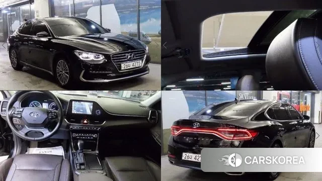 Hyundai Grandeur IG Hybrid 2018 Черный из Кореи