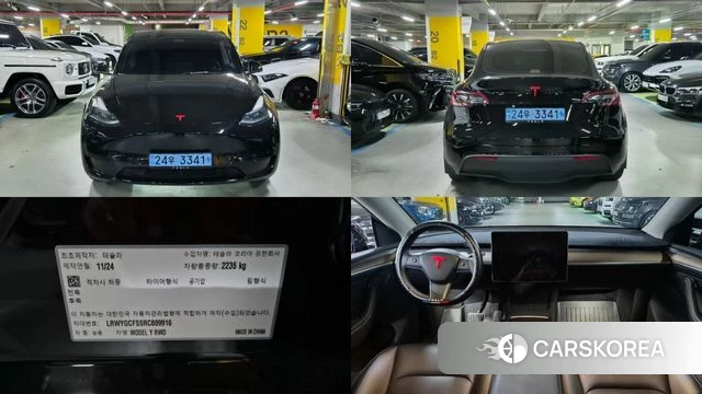 Tesla Model Y 2024 Черный из Кореи
