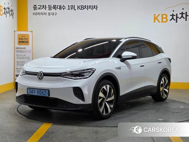 Volkswagen ID.4 2023 Белый из Кореи