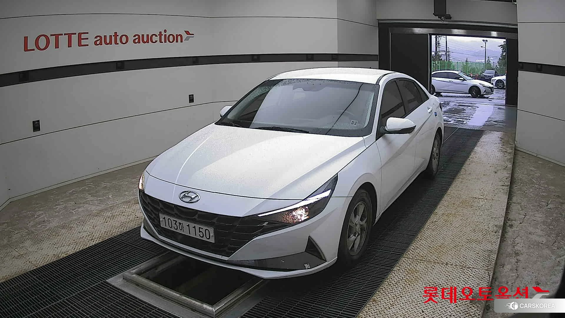 Hyundai Avante 2021 Белый из Кореи
