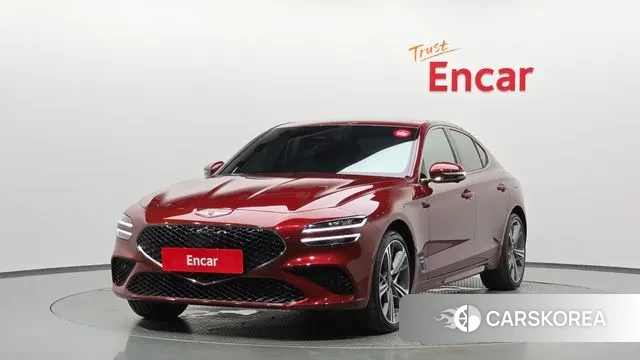 Genesis The New G70 2024 Красный из Кореи