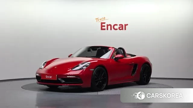 Porsche 718 Boxster 2021 Красный из Кореи