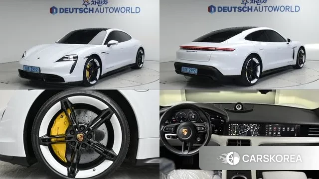 Porsche Taycan 2021 Белый из Кореи
