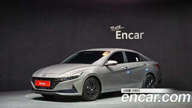 Hyundai Avante Hybrid (CN7) 2021 Серебристо-серый из Кореи