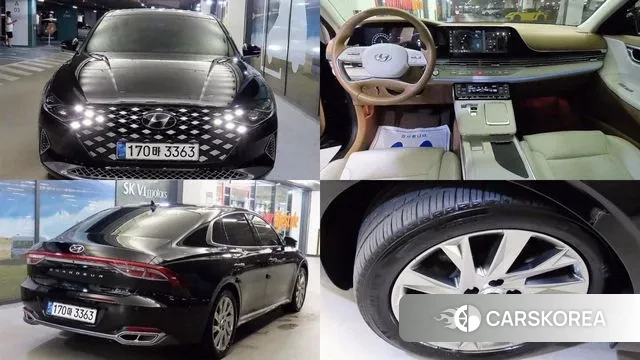 Hyundai The New Grandeur IG Hybrid 2021 Черный из Кореи