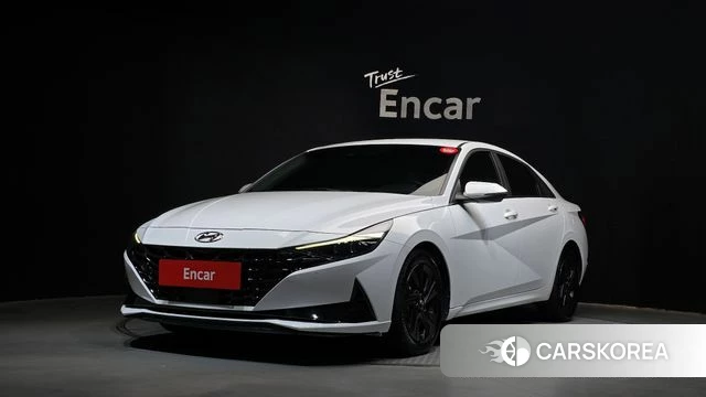Hyundai Avante (CN7) 2021 Белый из Кореи