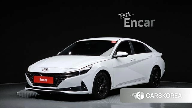 Hyundai Avante Hybrid (CN7) 2022 Белый из Кореи