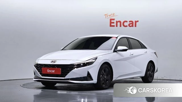 Hyundai Avante (CN7) 2022 Белый из Кореи
