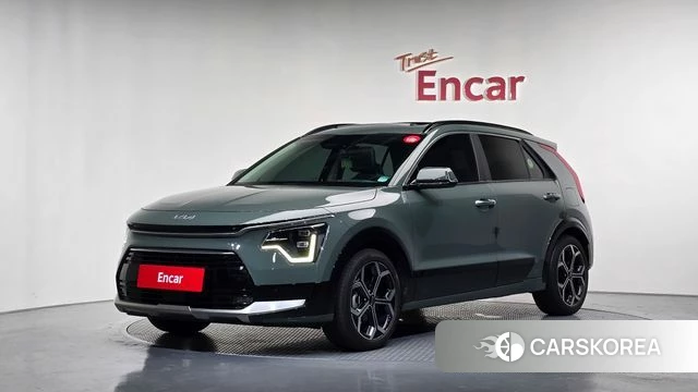 Kia Di Ol Nu Niro 2022 Темно-зеленый из Кореи